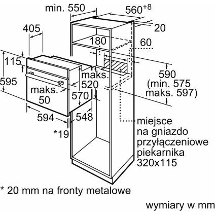 Электрический духовой шкаф Bosch Serie 2 HBF133BA1