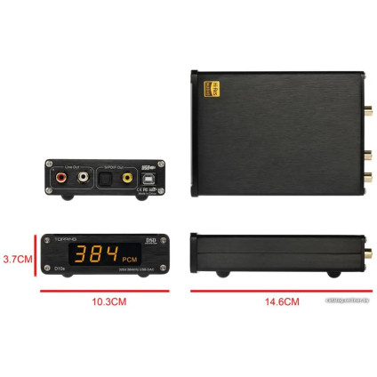 Цифро-аналоговый преобразователь Topping D10s (черный)