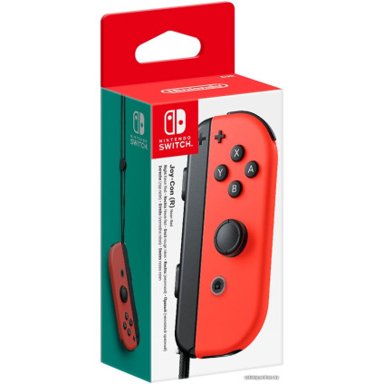 Геймпад Nintendo Joy-Con (правый, неоновый красный)