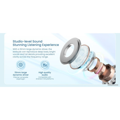 Наушники Haylou MoriPods ANC (белый)