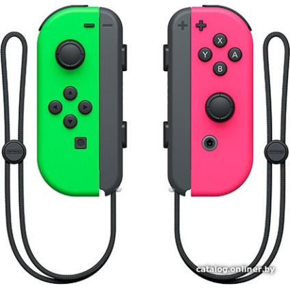 Геймпад Nintendo Joy-Con (неоновый зеленый/неоновый розовый)