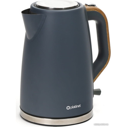 Электрический чайник Platinet Velvet Wooden (синий)