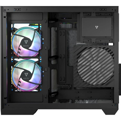 Корпус MODECOM Volcano Panorama Apex ARGB 3F Midi (темно-серый)