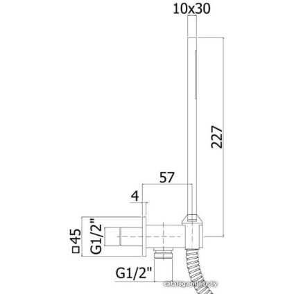 Душевой гарнитур  Paffoni ZDUP095CR