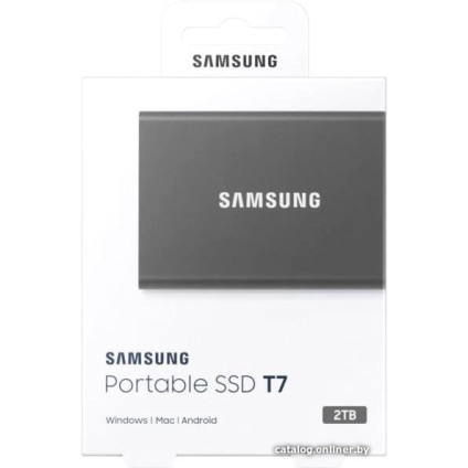 Внешний накопитель Samsung T7 2TB (серый)