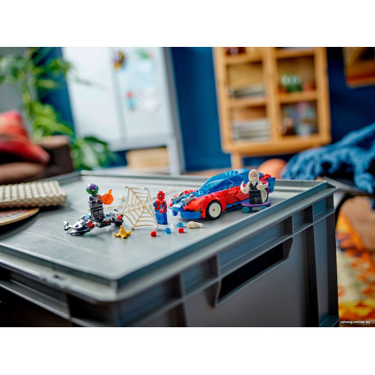 Конструктор LEGO Marvel Super Heroes 76279 Гоночная машина Человека-паука и Зеленый гоблин Веном
