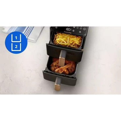 Аэрогриль (аэрофритюрница) Philips Ovi Stacked Dual Basket NA462/70