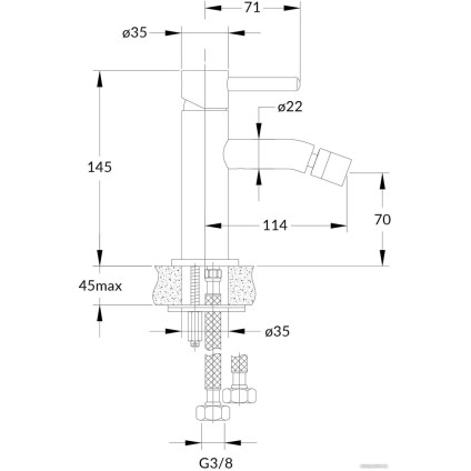 Смеситель Omnires Y1220GLB