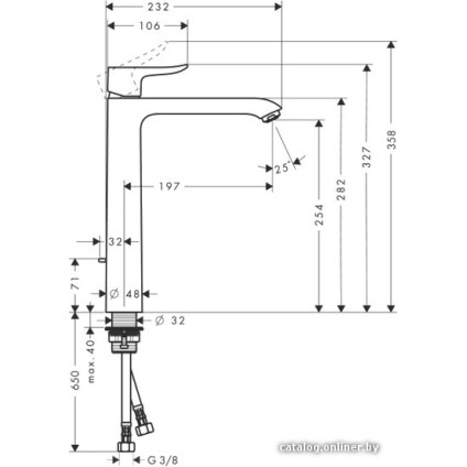 Смеситель Hansgrohe Metris 31082000
