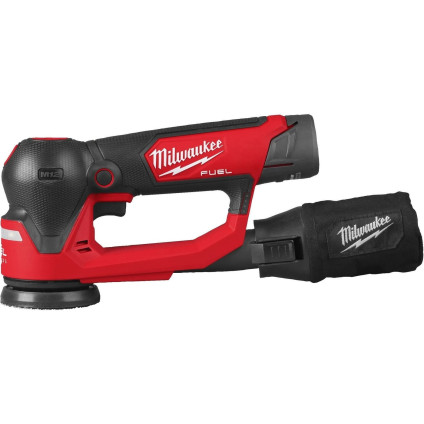 Эксцентриковая шлифмашина Milwaukee M12 FSDR75-202B 4933498233 (с 2-мя АКБ, сумка)