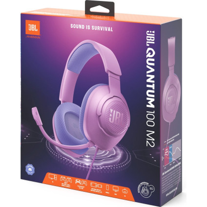 Наушники JBL Quantum 100M2 (сиреневый)