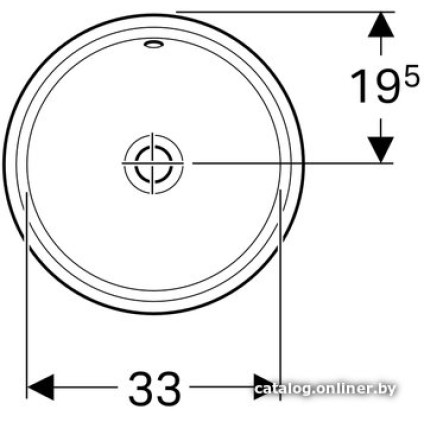 Умывальник Geberit VariForm 500.744.01.2