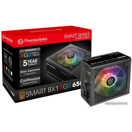 Блок питания Thermaltake Smart BX1 RGB 650W SP-650AH2NKB-2