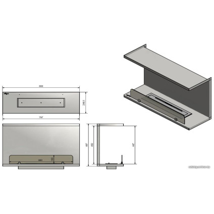 Биокамин Infire Inside C800 Vers2