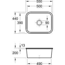 Кухонная мойка Villeroy & Boch Cisterna 60 C 670601KD