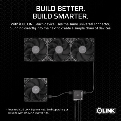 Вентилятор для корпуса Corsair iCUE LINK RX120 MAX CO-9051041-WW