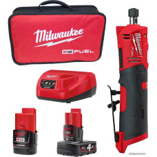 Прямошлифовальная машина Milwaukee M12 Fuel FDGS-422B 4933471436 (с 2-мя АКБ 2 Ah, 4 Ah)