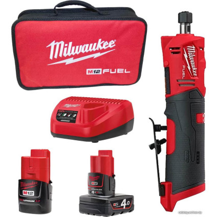 Прямошлифовальная машина Milwaukee M12 Fuel FDGS-422B 4933471436 (с 2-мя АКБ 2 Ah, 4 Ah)