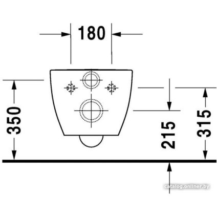 Унитаз подвесной Duravit Happy D.2 2222098900 (без сиденья)