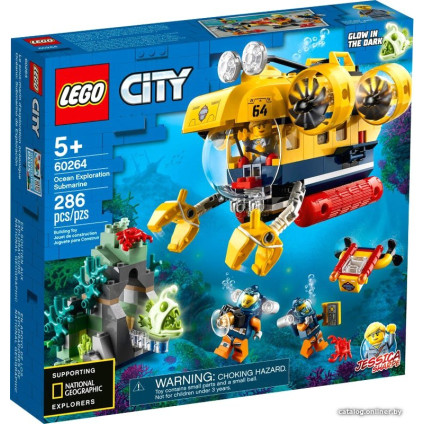 Конструктор LEGO City 60264 Океан: исследовательская подводная лодка