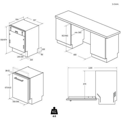 Встраиваемая посудомоечная машина Haier 63A4M4B