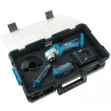 Угловая шлифмашина Dedra N0303G02 (с 1-им АКБ, кейс)