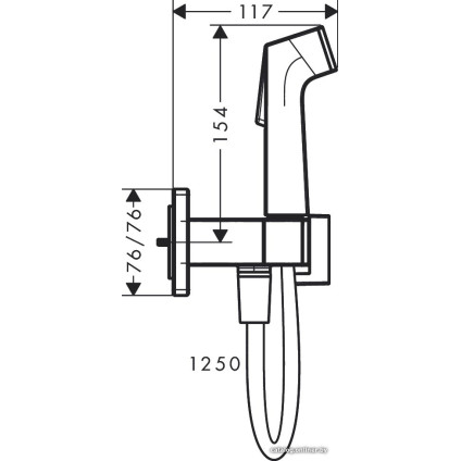 Гигиенический душ Hansgrohe Bidette 1jet E 29233700