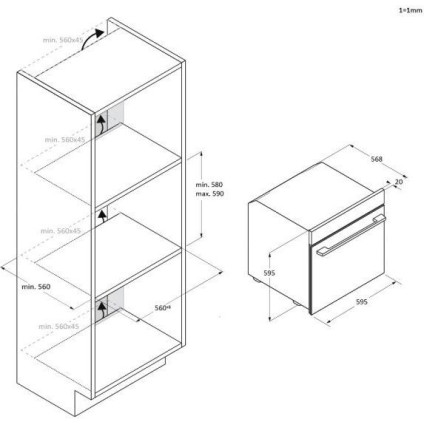 Электрический духовой шкаф Haier H6 ID2P3B3EHTB