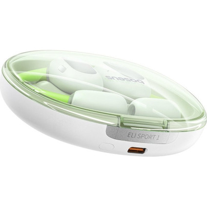 Наушники Baseus Eli Sport 1 (белый/салатовый)