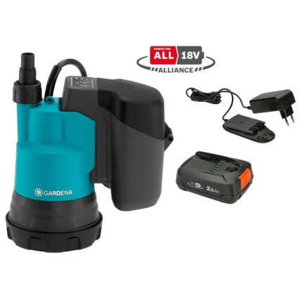 Дренажный насос Gardena 2000/2 18V P4A 14600-20 (с АКБ)