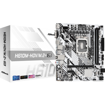 Материнская плата ASRock H610M-HDV/M.2+ D5