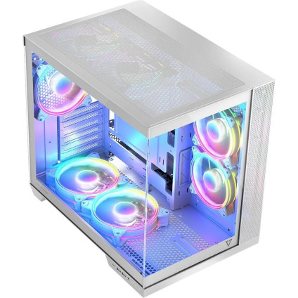 Корпус MODECOM Volcano Panorama Apex ARGB 5F Midi (белый)