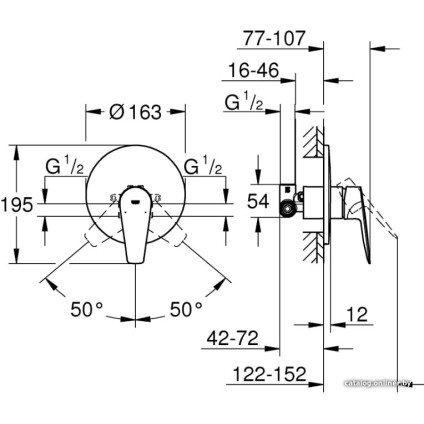 Смеситель Grohe Bauedge 29078001