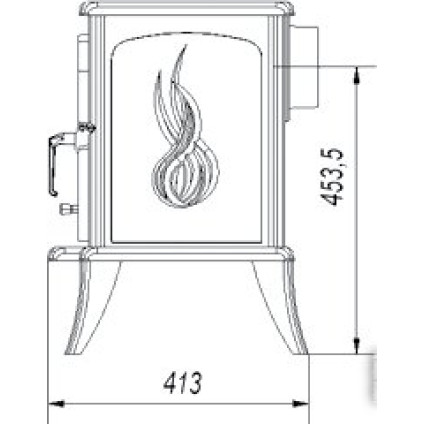 Свободностоящая печь-камин Kratki Koza K7