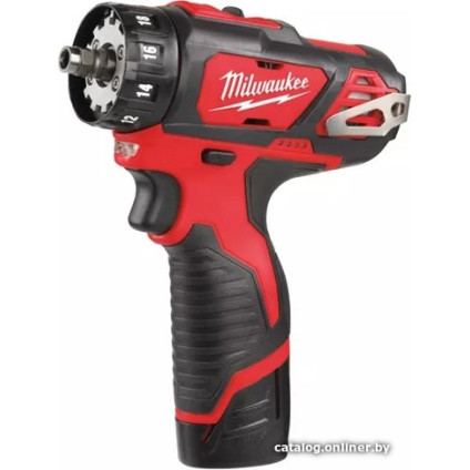 Дрель-шуруповерт Milwaukee M12 BDDXKIT-202C 4933447836 (с 2-мя АКБ, кейс)