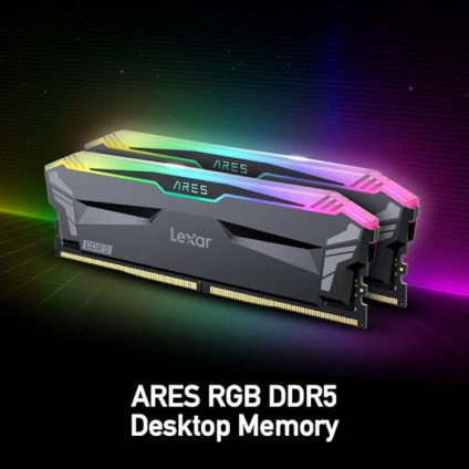 Оперативная память Lexar Ares RGB 2x16ГБ DDR5 6400 МГц LD5EU016G-R6400GDLA