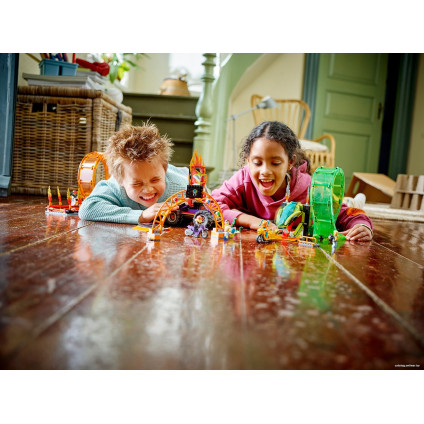 Конструктор LEGO City 60339 Трюковая арена Двойная петля