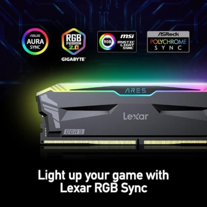 Оперативная память Lexar Ares RGB 2x16ГБ DDR5 6400 МГц LD5EU016G-R6400GDLA