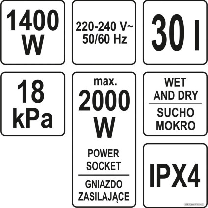 Пылесос Yato YT-85701