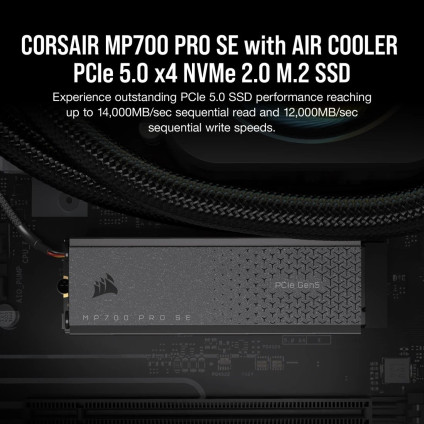 SSD Corsair MP700 Pro SE 4TB CSSD-F4000GBMP700PROS