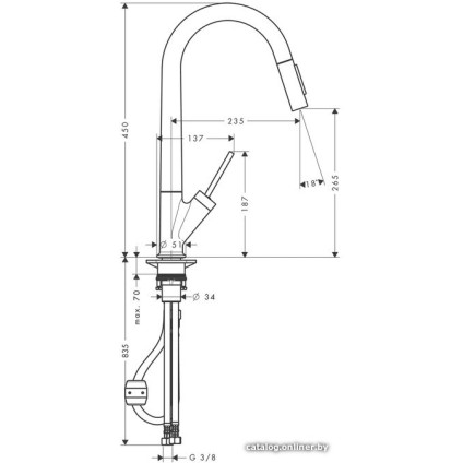 Смеситель Axor Starck [10821000]