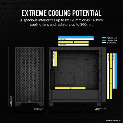Корпус Corsair 3000D Airflow CC-9011251-WW