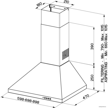 Кухонная вытяжка Faber Strip Smart PB X A60