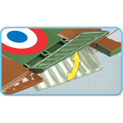 Конструктор Cobi World War II 5720 Dewoitine D.520