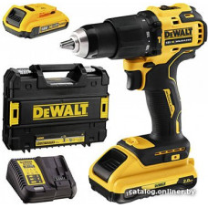 Ударная дрель-шуруповерт DeWalt DCD709D2T (с 2-мя АКБ 2 Ah, кейс)