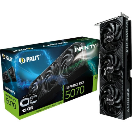 Видеокарта Palit GeForce RTX 5070 Infinity 3 OC NE75070S19K9-GB2050S