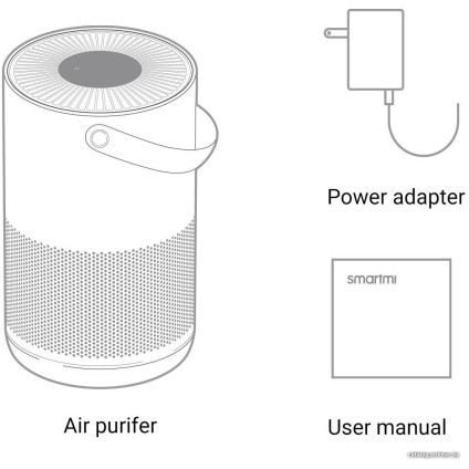 Очиститель воздуха SmartMi Air Purifier P1 ZMKQJHQP11 (международная версия, темно-серый)