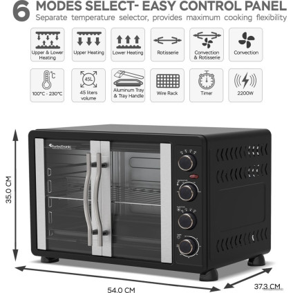 Мини-печь TurboTronic TT-FEO45