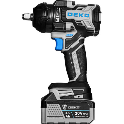 Гайковерт Deko DKBW20XP01-S1 (с 2-мя АКБ, сумка)