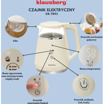 Электрический чайник Klausberg KB-7893
